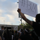 Phoenix, Ariz., US - June 5, 2020: A crowd protesting police brutality marches through downtown.